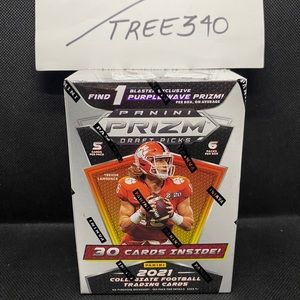 2021 Panini Prizm Draft Picks Collegiate Football Blaster Box Trading Cards